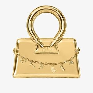 Luar x AMEX small Ana bag in gold